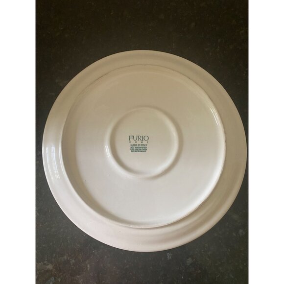 Furio 13" Sponge Print Christmas Tree Platter, Made in Italy - Picture 5 of 6